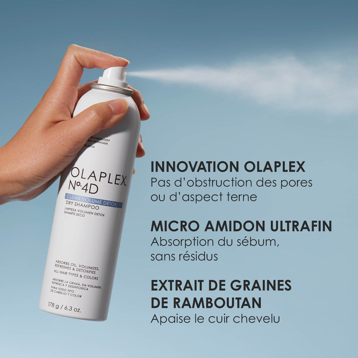 N°4D Shampooing Sec Clean Volume Détox - Format Voyage