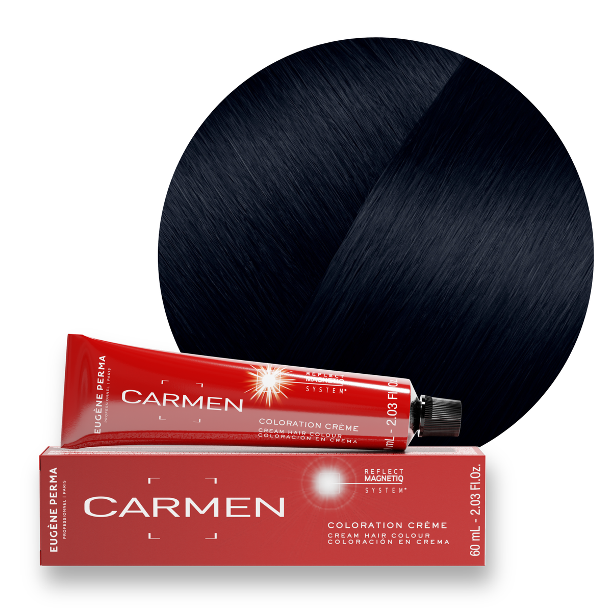 Les Cendrés - Crèmes Colorantes 1*10 - Noir bleu intense