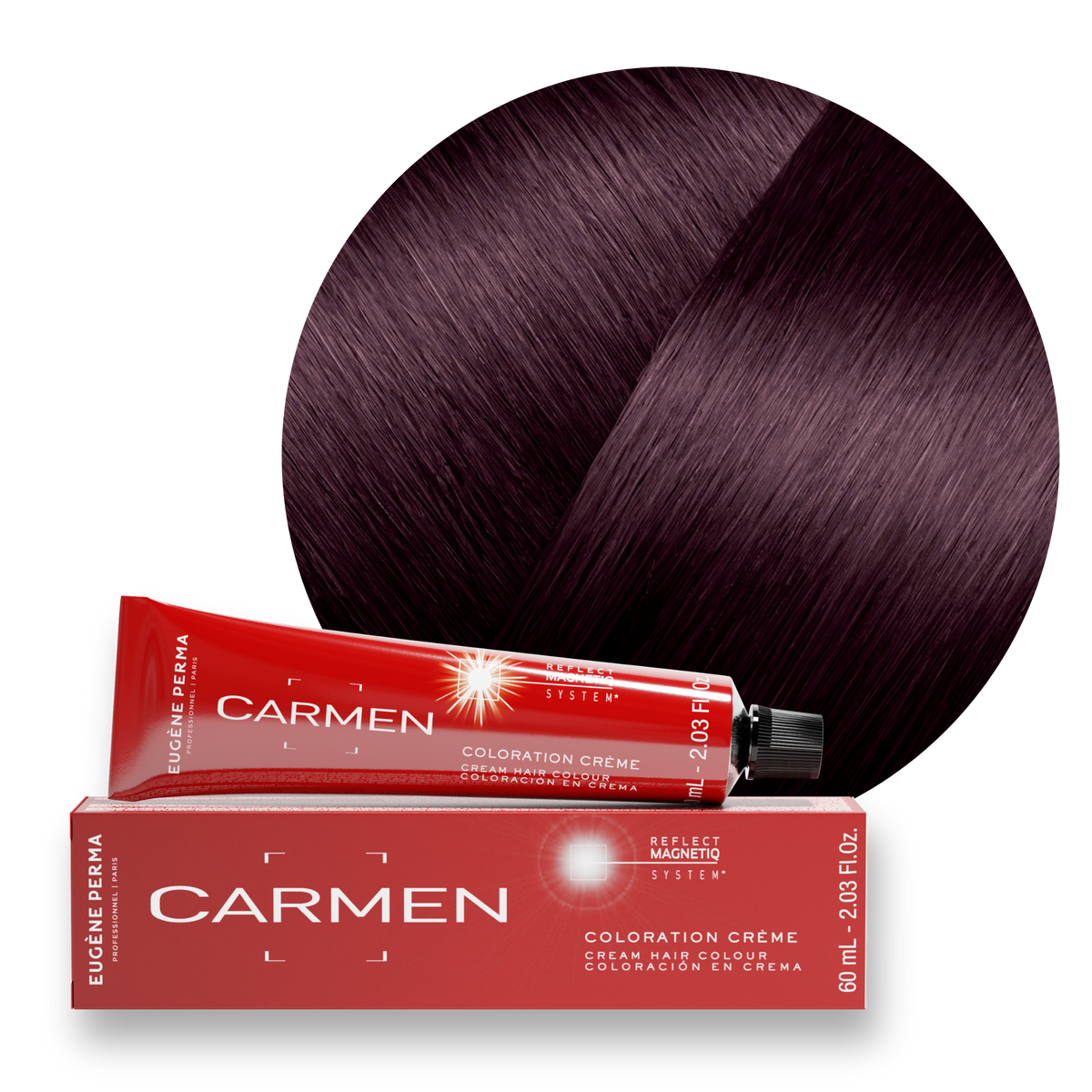 Les Irisés - Crèmes Colorantes 5*20 - Châtain clair violine intense