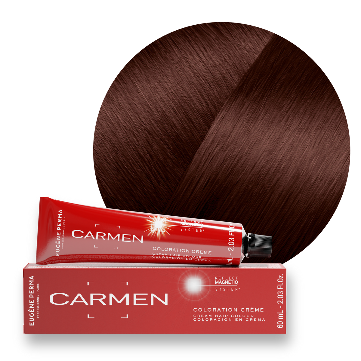 Les Acajous - Crèmes Colorantes 5*56 - Châtain clair acajou rouge
