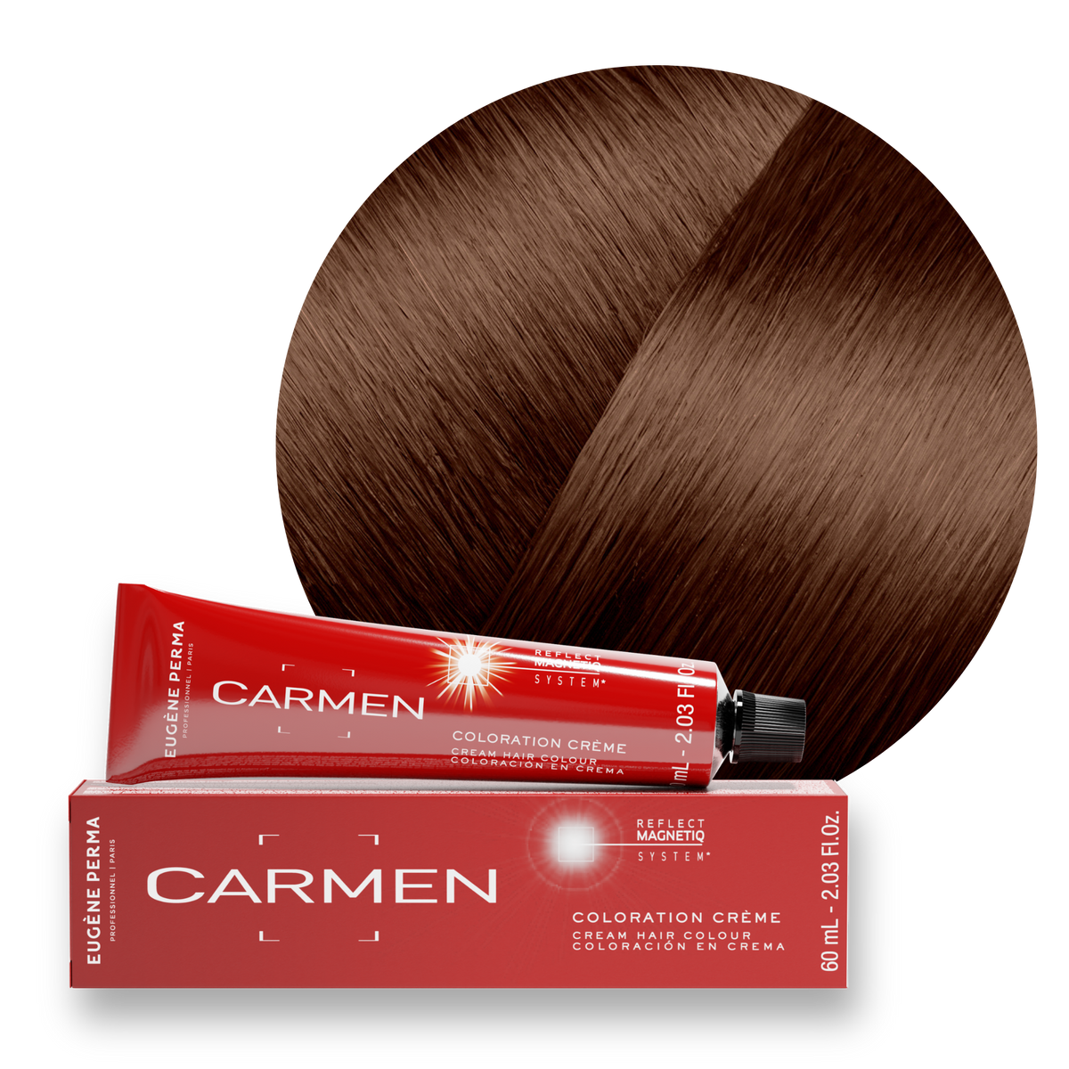 Les Cuivrés - Crèmes Colorantes 6*45 - Blond foncé cuivré acajou