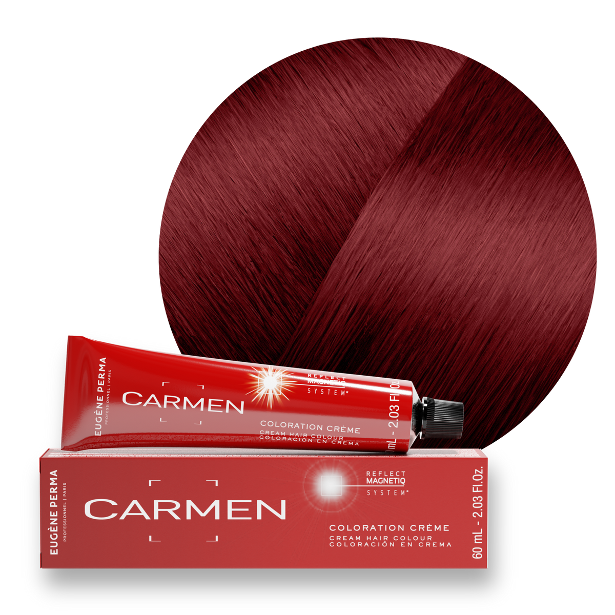 Les Rouges - Crèmes Colorantes 6*60 - Blond foncé rouge intense