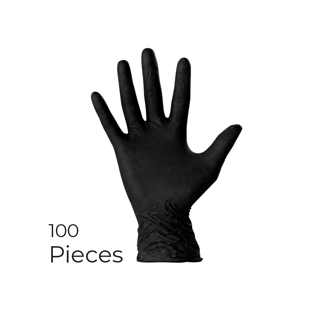 Gants noirs Nitrile LOT 100