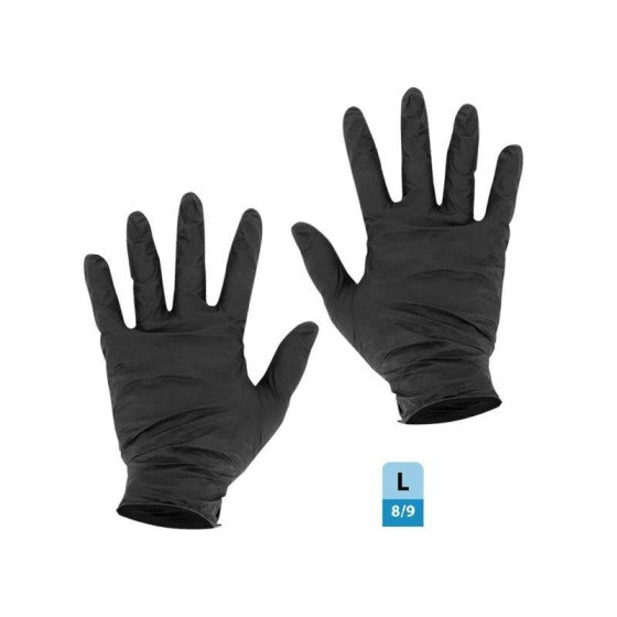 Gants noirs Nitrile LOT 100